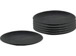 1.04 Piatto 27 Cm - 6 Pezzi - Colore: Nero