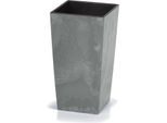 Deuba Fioriera Effetto Cemento Grigio 49L Vaso Per Piante 61 X 32,5 X 32,5 Cm Vasi Da Ingresso Giardino Interni Esterni