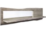 MASSIVMOEBEL24 | Mensola In Legno Di Acacia 165X22X38 Grigio Scuro Laccato Pure Acacia #906