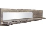 MASSIVMOEBEL24 | Mensola In Legno Di Acacia 191X22X38 Grigio Scuro Laccato Pure Acacia #412