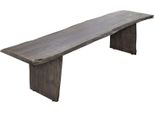 MASSIVMOEBEL24 | Pure Acacia #419 Panca In Legno Di Acacia - Laccato / Grigio 200X38X45