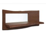 MASSIVMOEBEL24 | Mensola In Legno Di Acacia 101X22X38 Marrone Laccato Pure Acacia #807