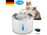 Topchances 2.4L Fontana Da Bere Per Cani Fontana Da Bere Per Gatti E Cani Fontana D'acqua Automatica E Silenziosa Per Animali Domestici Con Filtro A Carboni Attivi