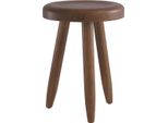 Sgabello Casa Padrino Marrone Ø 31 X H. 45 Cm - Sgabello In Legno Massello - Sgabello Rotondo In Legno Mindi - Mobili