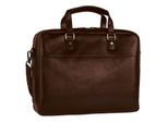 Leonhard Heyden Cartella Laptop Bag Con Scomparto Per Laptop Roma Zipped Briefcase 2 Compartments Brown Marrone