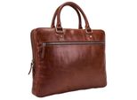 Leonhard Heyden Pelle Borsa Da Ufficio Con Scomparto Per Laptop Cambridge Zipped Briefcase 1 Compartment Cognac Marrone