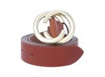 Vanzetti Pelle Cintura Chain Reaction 30Mm Leather Belt W95 Cognac Marrone