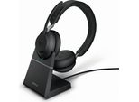 Jabra Evolve2 65 USB-C Nero Ms Chrg Stand Stereo