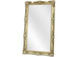 Casa Padrino Specchio Barocco Argento 118,5 X H. 208,5 Cm - Specchio Per Armadio - Specchio Per Soggiorno - Magnifico Specchio Da Parete In Stile Barocco