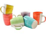 Set Di 6 Tazze Da Caffè In Porcellana - Colorate - Tazza Da Caffè Caffettiera Tazza Colorata