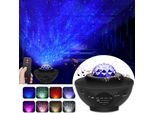 Altoparlante Musicale Proiettore Led Lampada Cielo Stellato Effetto Onda D'acqua