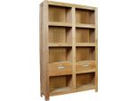 Teako Design Scaffale In Teak Vika 210X136Cm - Libreria In Legno Massiccio Con 8 Scomparti E 2 Cassetti - Resistente Alle Intemperie E Sostenibile