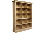 Teako Design Scaffale In Teak Gesunda 210X166Cm - Libreria In Legno Massiccio 15 Scomparti Resistente Alle Intemperie Stile Country