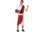 Imperatore Romano Antico Costume Bianco-Rosso-Oro - M