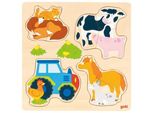 Puzzle A Intarsio Animali Della Fattoria