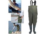 Karpal Waders Pantaloni Da Pesca Pantaloni Da Pesca Pantaloni Da Stagno Waders Con Stivali Pvc Gomma 42/43