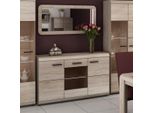 Credenza Credenza Cassettiera Armadio Multiuso 120Cm Rovere Sonoma