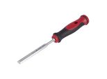 Scalpello Con Manico Rosso-Nero 2K, 13 Mm, Scalpello Professionale Stubai Per Una Lavorazione Precisa Del Legno, Scalpello Per Falegnami E Carpentieri