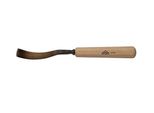 Scalpello Stubai Serie 52 - Forma 12 | Scalpello Piatto Curvo Da 6 Mm, Con Manico In Legno, Per Pretagliare, Per Lavori Di Battuta, Sgrossatura, Rosette, Per Lavorare Il Legno