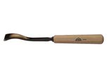 Scalpello Stubai Serie 52 - Forma 38 | Sgorbia A Gomito Rovesciato 25 Mm, Con Manico In Legno, Per Lavori Di Figura, Intaglio E Rilievo, Per Una Lavorazione Precisa Del Legno