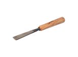 Scalpello Stubai Serie 52 - Forma 48 | Scalpello Piatto Diritto 25 Mm, Con Manico In Legno, Per Preforo, Per Lavori Di Battuta, Sgrossatura, Rosette, Per Lavorazioni Precise Del Legno