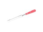 Forchetta Da Cucina Stubai | 140 Mm | Forchetta Da Carne Forgiata In Un Unico Pezzo, In Acciaio Inox, Lavabile In Lavastoviglie, Manico Rosso
