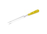 Forchetta Da Cucina Stubai | 140 Mm | Forchetta Da Carne Forgiata In Un Unico Pezzo, In Acciaio Inox, Lavabile In Lavastoviglie, Manico Giallo