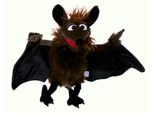 Gaston Bat / Living Puppets® / Marionetta A Mano 60 Cm