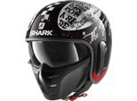 Casco Shark S-Drak 2 Tripp In Jet, Nero/Bianco, Xs (53/54)