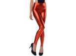 Leggings Wet-Look Schwarz Silber Gold Glanz Legings Gr. S M L Xl Xxl Xxxl Rot