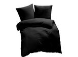 EtÉRea Biancheria Da Letto In Microfibra 135X200Cm + 80X80Cm - Biancheria Da Letto Per Tutte Le Stagioni Copripiumino Tinta Unita - Set Di Biancheria Da Letto Con Cuscino 135X200Cm Copripiumino + 80X80Cm Federa In Microfibra Green - Nero