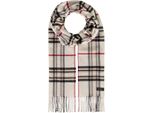 Fraas Sciarpa Cashmink® Scarf With Fraas Plaid Cream-White Bianco Multicolore