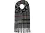 Fraas Sciarpa Cashmink® Scarf With Fraas Plaid Grey Grigio Multicolore