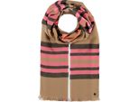 Fraas Sciarpa Acrylic Stole - The Fraas Plaid Hell-Camel Beige Multicolore