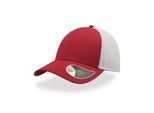 Cappello Campus, Visiera Curva - Colore: Rosso/Bianco - Taglia: Unica