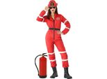 Costume Da Pompiere Atosa Rosso XS-S Rosso XS-S