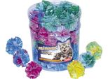 Nobby Toy Box Gatto Pallina Di Stoffa, Assortita; Latta 48 Pz. Ø 4,5 Cm