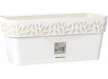 Fioriera Stefanplast STF824 19 X 17 X 49,5 Cm Beige Bianco Plastica