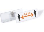 Durable Set Di Portanome 40X105 Mm Con Combi Clip, 14 Pezzi, Colorato, 851900
