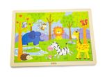 Viga 50198 Puzzle Su Blocco 24 Pezzi Zoo