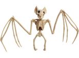 Pipistrello Scheletrito Decorazione Di Halloween Animale Beige 66X29Cm - Taglia Unica