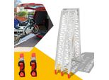 Wolketon 2X Rampa Carrabile Rampa Pieghevole Rampa Di Carico Alu Max. 680 Kg