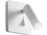 Applique Moderna Lite Metallo Bianco Led 3W 3000K Luce Calda