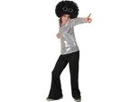 Costume Da Discoteca Argento Per Ragazzo - 110/116 (5-6 Anni)