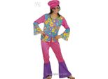 Costume Da Ragazza Hippie Anni '60-'70 Colorato