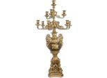 Casa Padrino Candeliere Barocco Oro / Bronzo 62 X 62 X H. 122,5 Cm - Magnifico Candeliere In Bronzo Dorato A 10 Fiamme - Nobile & Magnifico