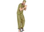 Costume Da Prigioniero Divertente Per Adulti Nero E Giallo - Taglia Unica (42)