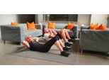 Tappetino Fitness Gymex Xxl, Extra Large, Arrotolabile, Per Yoga, Sport E Fitness 240X180Cm Blu