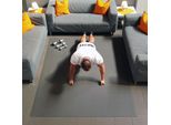 Tappetino Fitness Gymex Xxl, Extra Large, Arrotolabile, Per Yoga, Sport E Fitness 160X120Cm Verde
