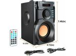 Altoparlante Portatile Altoparlante Bluetooth Subwoofer Lettore MP3 Telecomando Radio Fm